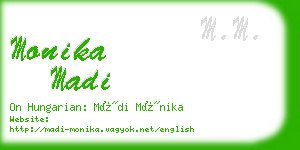 monika madi business card